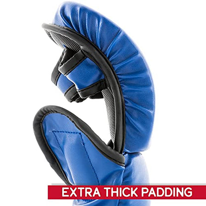 UFC 8oz MMA Sparring Gloves - color: Blue, size: Large-X-Large