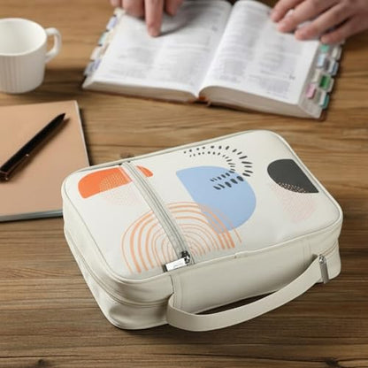 Mr. Pen- Bible Cover Case | Carrying Book Case with Durable Handle and Zippered Pocket, Bible Protective Church Bag for Men & Women, Christian Gifts - color: Gray Style