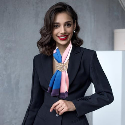 3pcs Fashion Scarf Ring Clip 3 Rings Silk Scarves Clip For Women Shawl Clip Buckle Gold Smooth Scarf Brooches Buckle - color: Scarf Clip G-2pcs