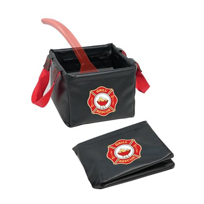 Grill Rescue Collapsible Bucket – Durable, Foldable Water Bucket for Grill Cleaning, Camping, and Outdoor Use (Dunk Tank)