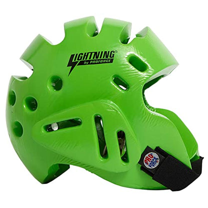 Proforce Lightning Headgear - color: Green, size: Youth