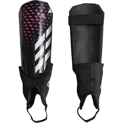 Adidas Soft Ground Match Predator Shin Guards - color: Black/White/Team Shock Pink, size: Small
