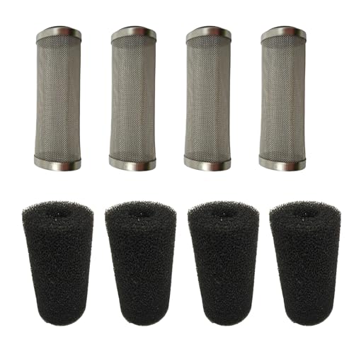 4Pcs Stainless Steel Aquarium Filter Inflow Inlet Basket Mesh Shrimp Guard for Aquarium Fish Tank Fish Shrimp with Sponge Aquarium Filter Protector Cover (16mm/0.62” Black) - size: 16mm/0.62” Black