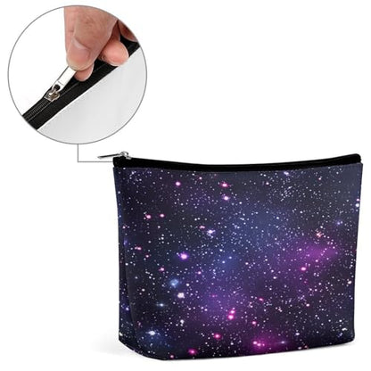 Starry Night Sky Makeup Bag, Travel Toiletry Organizer, Cosmetic Pouch for Women, Birthday Presents for Mom Girls Women Sisters - color: Starry Night Sky