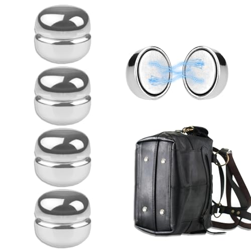 Magnetic Purse Feet for Handbags,Multiuse Hijab Scarf Magnets Clips,Magnetic Handbag Heels,Purse Accessories,Perfect Gifts for Women - color: Silver
