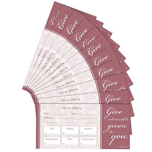 Eaasty 200 Pieces Church Offering Envelopes My Offering Bill Size Envelope Church Tithe Envelopes for Donations, Religious Occasions(Simple Style) - style: Simple Style