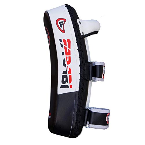 Farabi Thai Pad Training Kick Pad Curved Coaching Pad Kicking Mix Martial Arts x 1 Single Unit - color: Black
