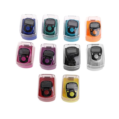 Mini Counter,Mini 5 Digit LCD Digital Display Finger Hand Ring Tally Counter Golf Sport Universal
