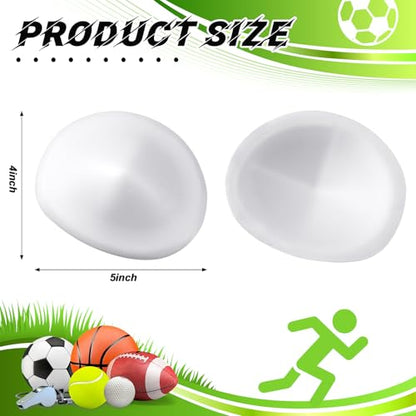 Meooeck 12 Pair Low Rise Knee Pads White Inserts Light Knee Pad Saver for Youth Men Women Kids Adult Football Basketball Volleyball