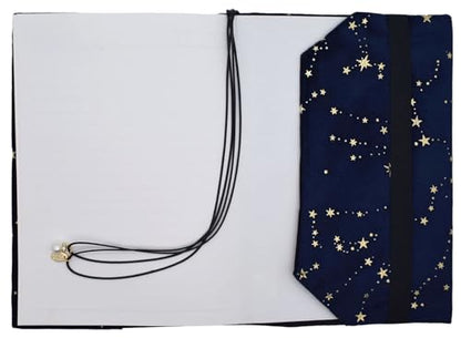 BLBMH A5 Fabric Book Cover for Paperback Journal Notebook - Velvet Blue - color: Velvet Blue, size: 8.3in