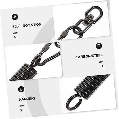 Totority 1set Porch Swing Springs Heavy Duty Metal Swing Spring Kit for Hammock Chair Sandbag Fixing Kit
