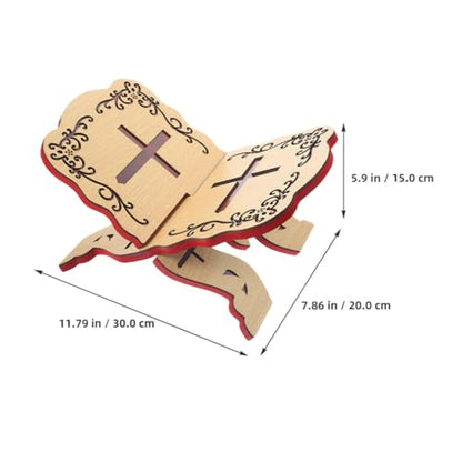 Quran Stand Holder Craftsmanship Multi-Functional Book Stand for Islamic Books Prayer Texts and Music Scores for Home Reading and Learning