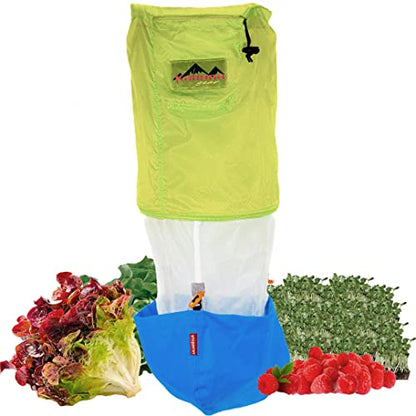 Saladzilla by Kahuna Gear: 대형 샐러드 스피너, 7.6L(2갤런) 용량 (8쿼트), 접이식 및 휴대용 [채소/새싹/마이크로그린/허브 건조기] 내구성 있는 BPA 프리 원단
