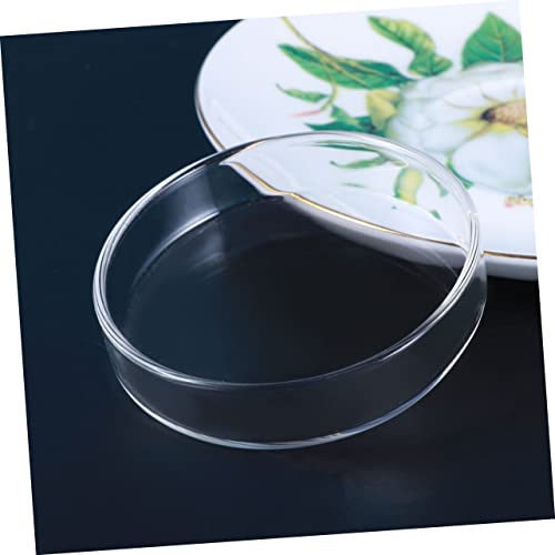 BESPORTBLE Shrimp Food Round Dishes Glass Feeder Bowl Fish Tank Feeder Multi-Purpose Ornamental Supplies
