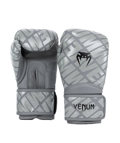 Venum Contender 1.5 Boxing Gloves - color: Grey/Black, size: 14-Ounce