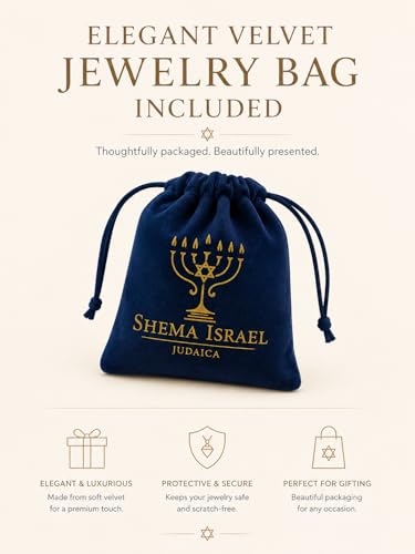14K Gold Plated Made in Israel Mezuzah Pendent With Scroll Klaff Hashem Star Of David Necklace Jewelry Jewish Israel Blessing - color: Silver