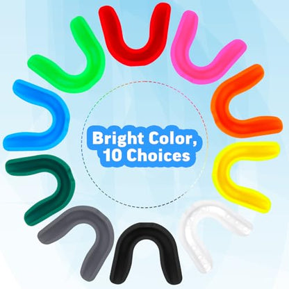 Frienda 50 Pcs Football Mouth Guards Bulk Youth Football Mouthpiece Sports Athletic Mouthguard Teeth Guard for Hockey Karate Basketball Boxing Lacrosse Rugby - color: Fresh Colors