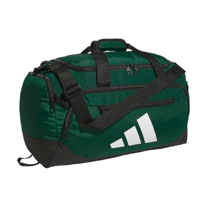 adidas Defender 5 Duffel Bag for Sports, Gym and Travel, Team Dark Green, OSFA - color: Team Dark Green, style: Small (42l)