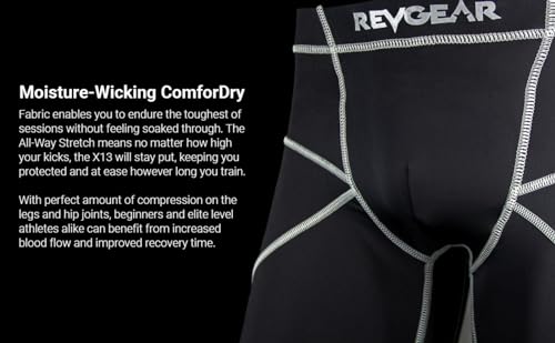 Revgear X13 Compression Shorts & Cup: Ideal Mens Prot, Mens Gym, Running - size: Medium