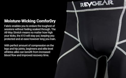 Revgear X13 Compression Shorts & Cup: Ideal Mens Prot, Mens Gym, Running - size: Medium