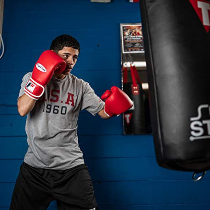 Fighting Sports Fury Professional Training Gloves - Boxing Gloves Boxing, Training Gloves, MMA Gloves, Oz Training Gloves, Kickboxing Gloves, Punching Bag Gloves, Sparring Gloves - color: Red, size: 14 oz