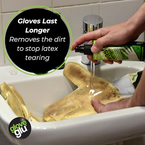 gloveglu 8.45 floz Premium Wash Prepare Deep Cleaning Goalkeeper Glove Spray for All Sports Gloves