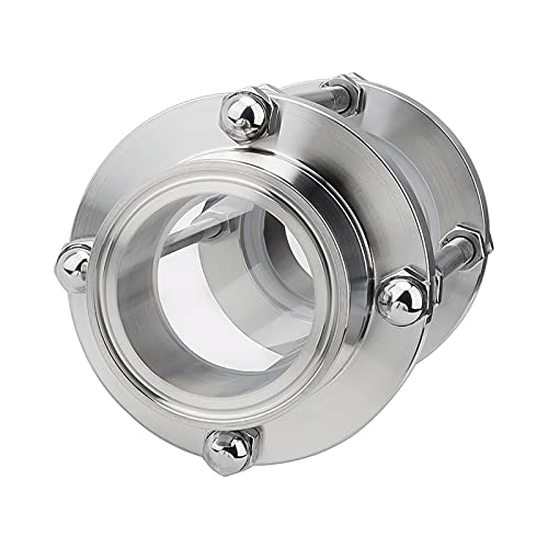 Beduan in-Line Sight Glass with Tri Clamp End, Sanitary Flow Sight Glass Stainless Steel 1.5 Inch Tri Clamp Type (Flow Pipe OD 25mm) - size: Pipe OD 25mm