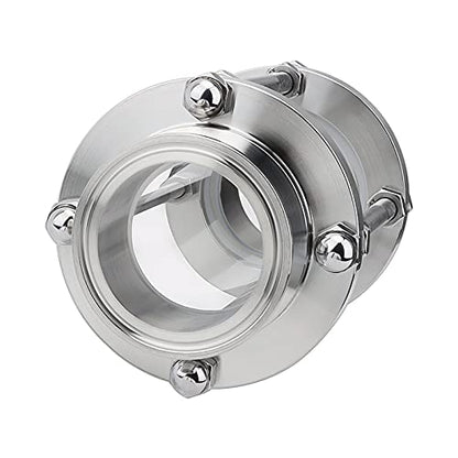 Beduan in-Line Sight Glass with Tri Clamp End, Sanitary Flow Sight Glass Stainless Steel 1.5 Inch Tri Clamp Type (Flow Pipe OD 25mm) - size: Pipe OD 25mm
