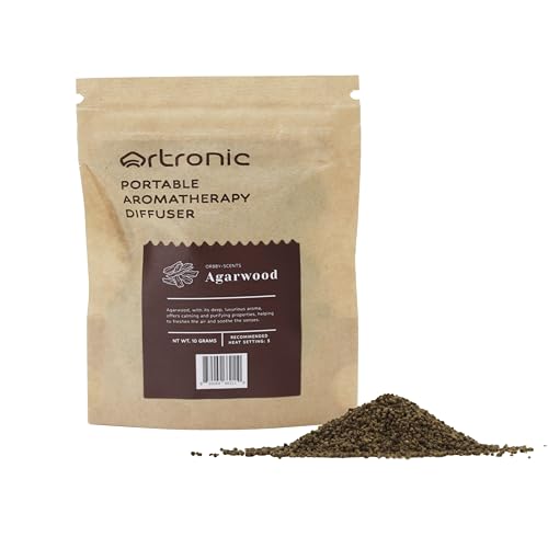 Aroma Diffuser-Compatible Scent Granule Starter Kit: Agarwood,10g, Anxiety Relief Items,Sleep Well, Refills for Orbby Incense Burner - color: Agarwood 10g