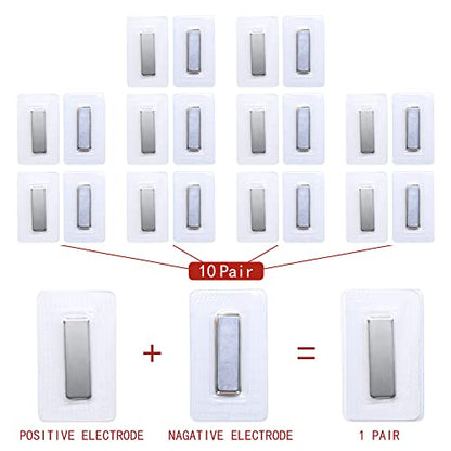 SEMINI Hidden Sew Magnetic Snap Invisible Hidden Sew in PVC Hidden Purse Closure for Fastener Handbag Cloth Clasp DIY Craft Sewing Tools (30x10mm) - size: 30x10mm,Rectangular