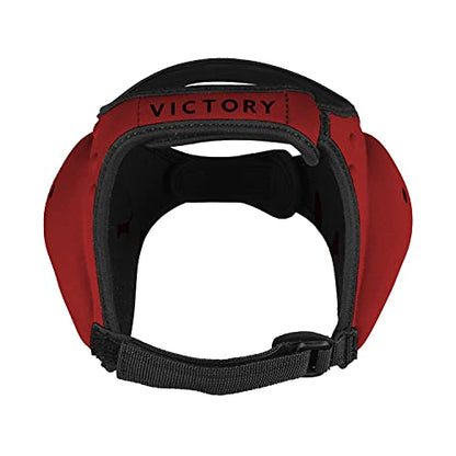 Wrestling BJJ Grappling Headgear - Adjustable Ear Guard - Ultra Soft Ear & Head Guard - Adult & Youth - color: Red, size: Adult