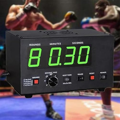 Professional Boxing Interval Timer, Gym Timer, Optional Training Rest Time and Number of Loop Reps, Multifunctional Stopwatch,Red - color: Red