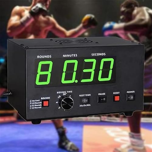 Professional Boxing Interval Timer, Gym Timer, Optional Training Rest Time and Number of Loop Reps, Multifunctional Stopwatch,Blue - color: Blue