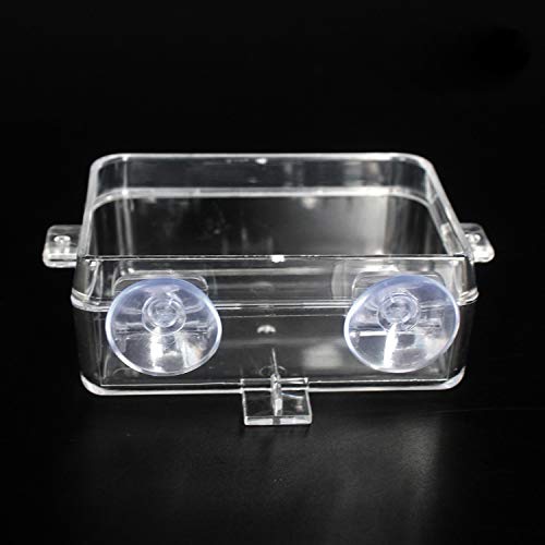Reptile Gecko Feeder Dish Bowl Chameleon Worm Anti-Escape Bowl Suction Cup Feeder for Reptiles, 1 Feeder and 2 Feeding Tong