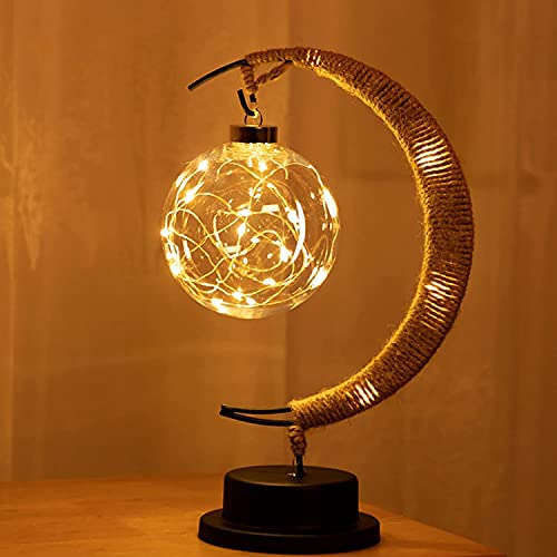 Nusogon Moon Lamp, LED Night Light for Bedroom, Crescent Moon Shape with USB Powered, Tabletop Ambient Light for Home Decor, Nursery, Kids Room | Romantic Gift, Birthday, Christmas Decoration