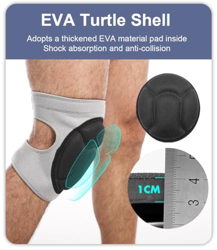 Volleyball Knee Pads for Women Men, Turtle Shell Dance Knee Pad for Women Men Wrestling Knee Pad Wrestling Gear, Crash Pad Snowboarding Gear Roller Skating Knee Protector Soft Knee Pads for Work (Medium) - size: Medium