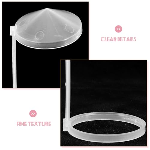 Kisangel Replacement Splash Guards for Mist Maker Humidifier Water Fountain Rockery Pond Mister 5-Pack 5.11X1.96 Inch Splash-Proof Bracket Indoor Fountain Accessories