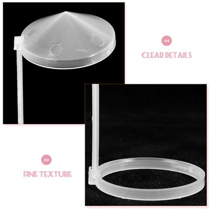 Kisangel Replacement Splash Guards for Mist Maker Humidifier Water Fountain Rockery Pond Mister 5-Pack 5.11X1.96 Inch Splash-Proof Bracket Indoor Fountain Accessories