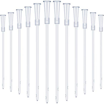 White PVC Replacement Tube Supplies Colon Tubes Kit Clear Replacements Hose with Flexible Rounded End for Smooth Insert Catheters for Women Men FR12 (30 Pieces)