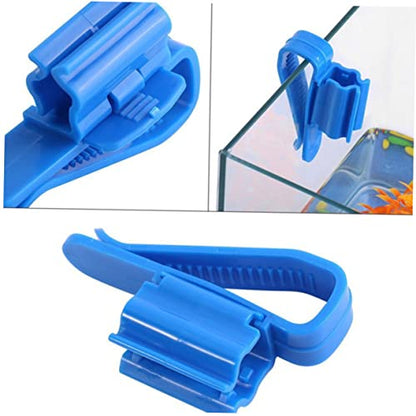 2pcs Aquarium Filtration Hose Clip Pipe Holder for Easy Cleaning and Water Change Fish Tanks and Buckets - size: 8.5*1.8CM