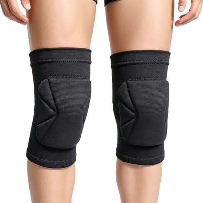 Men Women Knee Pads for Sports, Soft Flexible Foam Pad for Dancing, Black S | Volleyball Knee Pad for Wrestling, Skating, Adult Compression Knee Support for Skateboarding, Climbing, Basketball, 1 Pair - size: Small