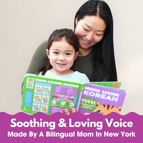 Vol. 3 — Interactive Sound Board Book for Toddlers 1-3, Bilingual English & Hangul Songs & First Words, Talking Musical Learning Toy and Gift for Babies & Kids