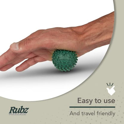 Due North Foot Rubz Hand & Back Massage Ball - Relieve Pain from Plantar Fasciitis, Tight Muscles & Sore Feet - Massage Tool - style: Hand & Foot Ball