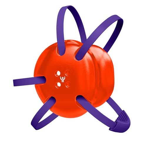 Great Call Athletics | Wrestling Classic Headgear | Earguard Adult Grappling Head Gear | Adjustable Ear Guards Purple Straps - style: Orange w/ Purple Straps