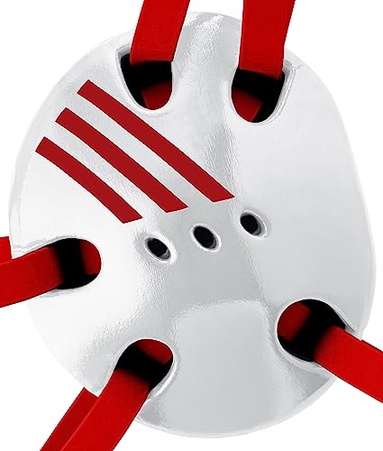 Adidas Response Wrestling Ear Guard - color: White/Red