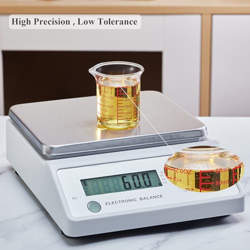 Ackers 4-Piece Glass Measuring Cup Set, Borosilicate Beaker Style Nesting Liquid Measuring Cups - size: 5ML/15ML/30ML/60ML Measuring Cup Set