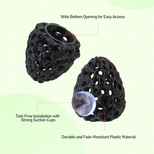 Shrimp Cave Hideout with Suction Cup for Aquarium Betta Fish Tank Decor | Shrimp Cave Hideout with Suction Cup for Aquarium Betta Fish Decor Habitat Natural Rock Design