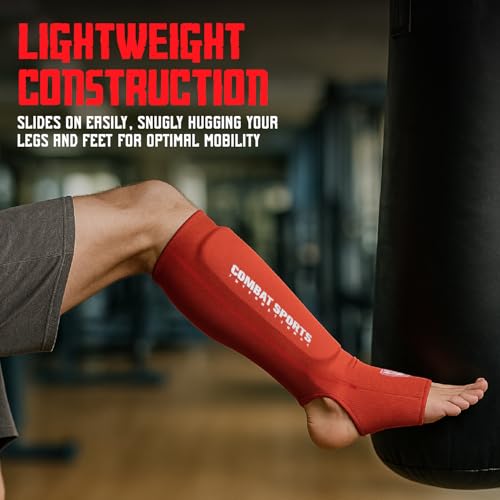 Combat Sports Washable Shin & Instep Guards - color: Gray, size: Small