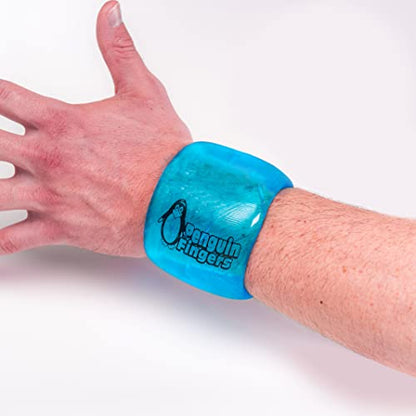 Wrist Cold Gel Ice Pack, Reusable Soft Gel Compression Wrap, Therapy Sleeve, Pain Relief for Injuries, Carpal Tunnel, and Sore Joints - No-Toxins and Latex-Free, - size: S/M
