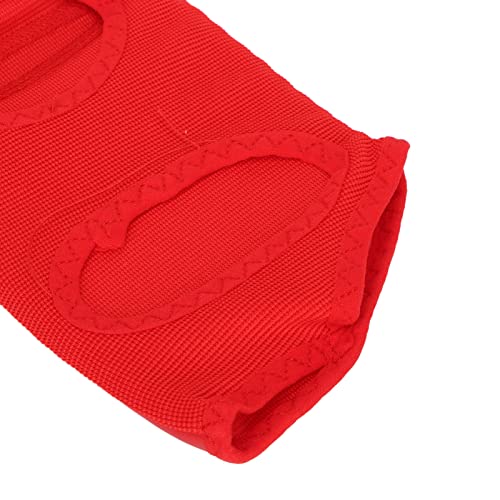 Boxing Foot Protector for Adults, Taekwondo Foot Gear, Non Slip Impact Ankle Protection Pads with Foam Liner, Red Unisex Training Foot Protector for Martial (S)